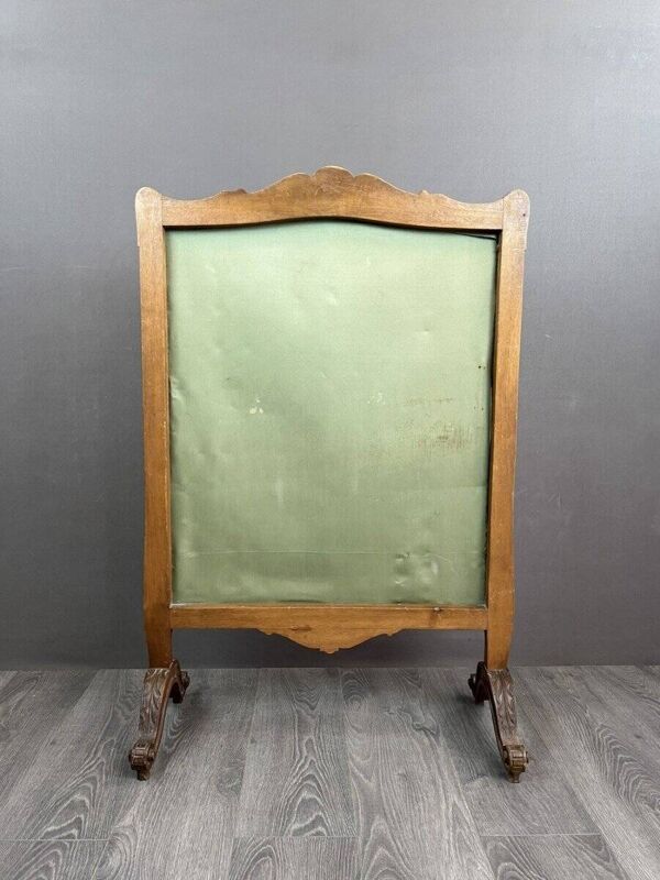 Écran de cheminée en bois et tapisserie, XIXème siècle