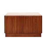 Contemporary Birch and Oak Sideboards with Travertine Top by LA Studio