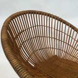 Rohe Noordwolde rattan armchair, 1960, Netherlands