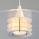 Scandinavian Duett Plexiglas and Metal Pendant Lamp from Landskrona Sweden