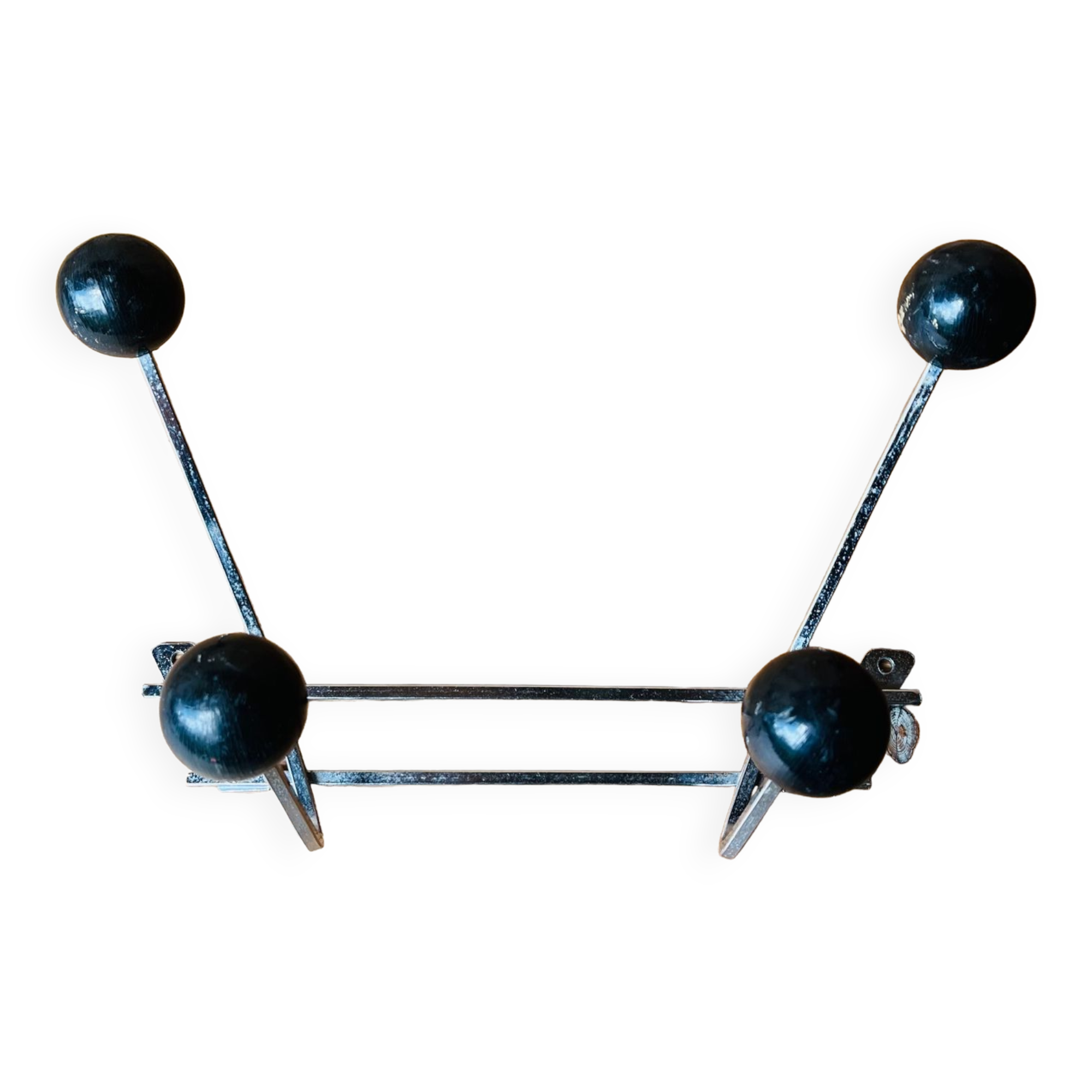 Vintage wall coat rack 4 hooks