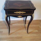 Table travailleuse Napoléon III stamped "TAHAN Paris"