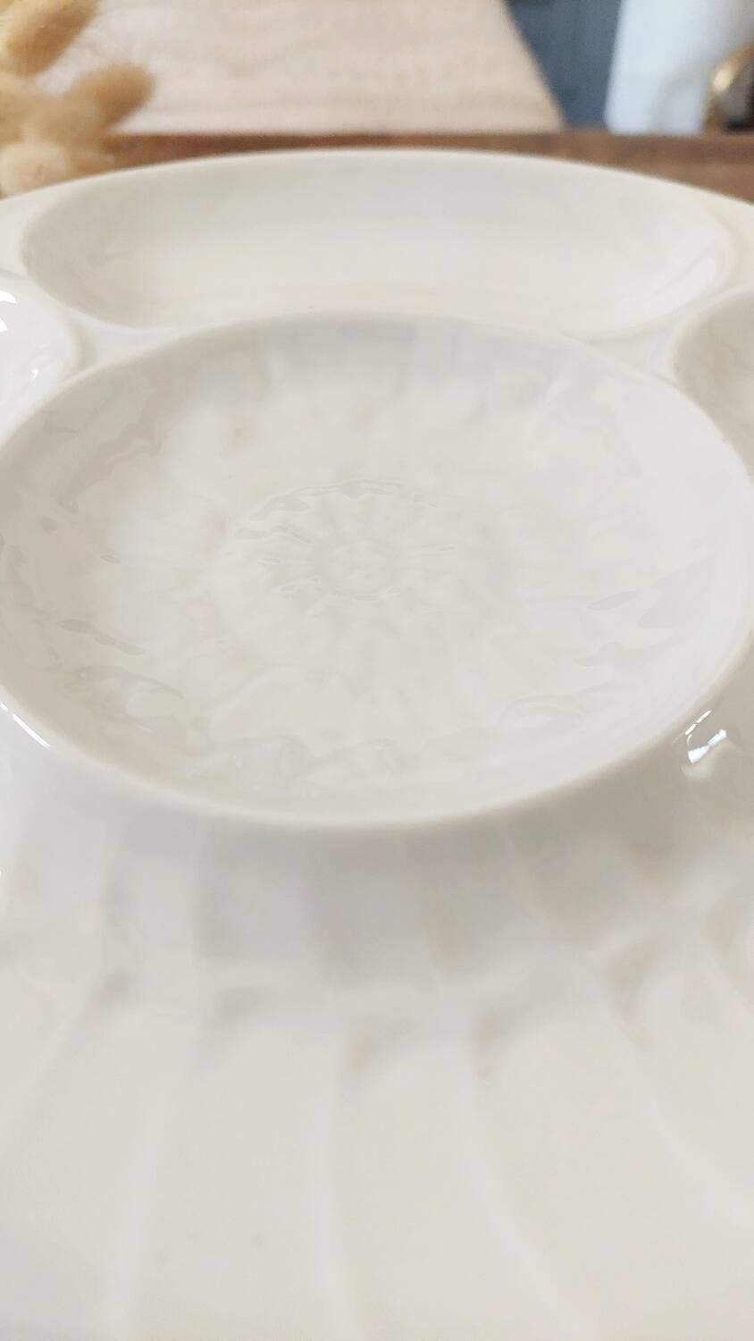 Service of 6 artichoke plates - Pillivuyt porcelain