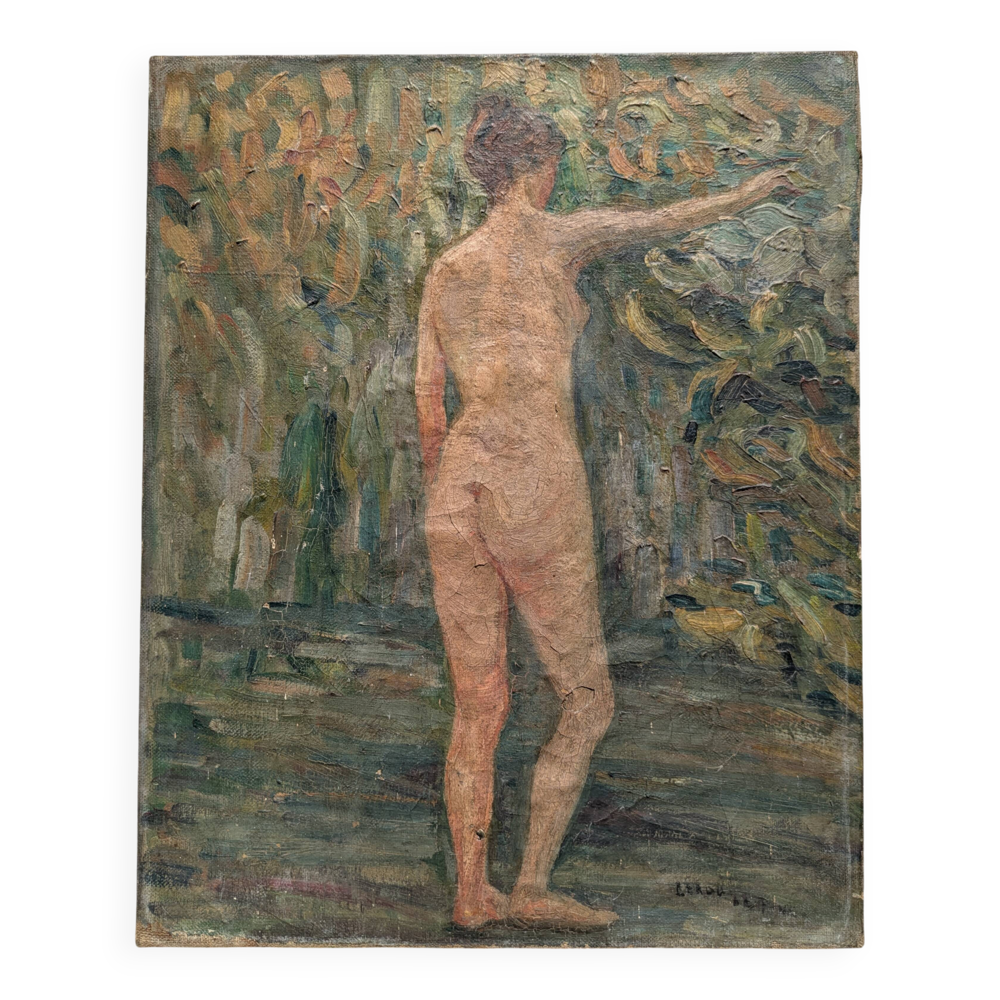 New Neo-Impressionist, Oil on canvas, circa 1920