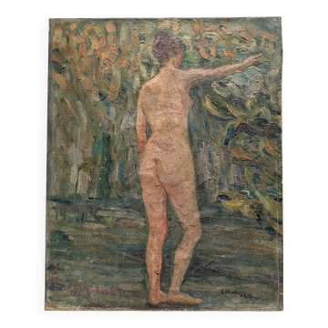 New Neo-Impressionist, Oil on canvas, circa 1920
