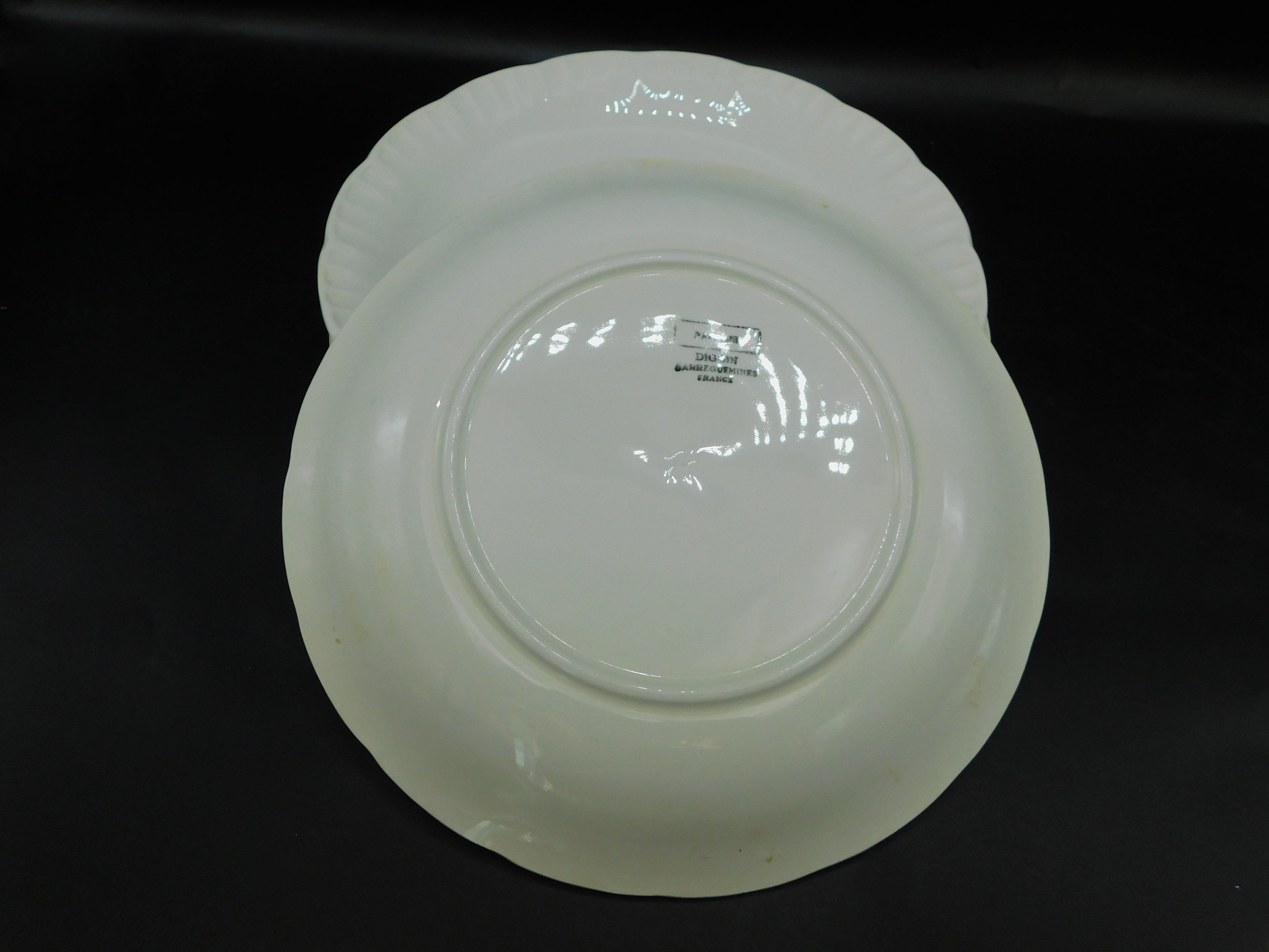 5 flat plates Digoin Sarreguemines - Paradise