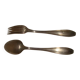 silver-plated children's cutlery set weighing 60 grams with case
