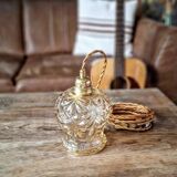 Vintage amber portable lamp