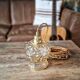 Vintage amber portable lamp