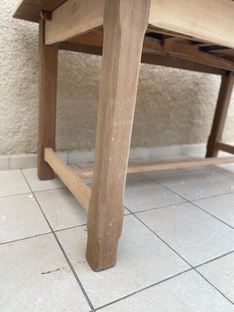 Extended farmhouse table