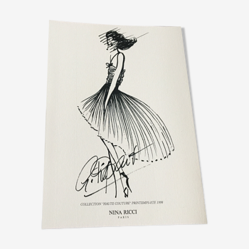 Fashion illustration and press photography Nina Ricci