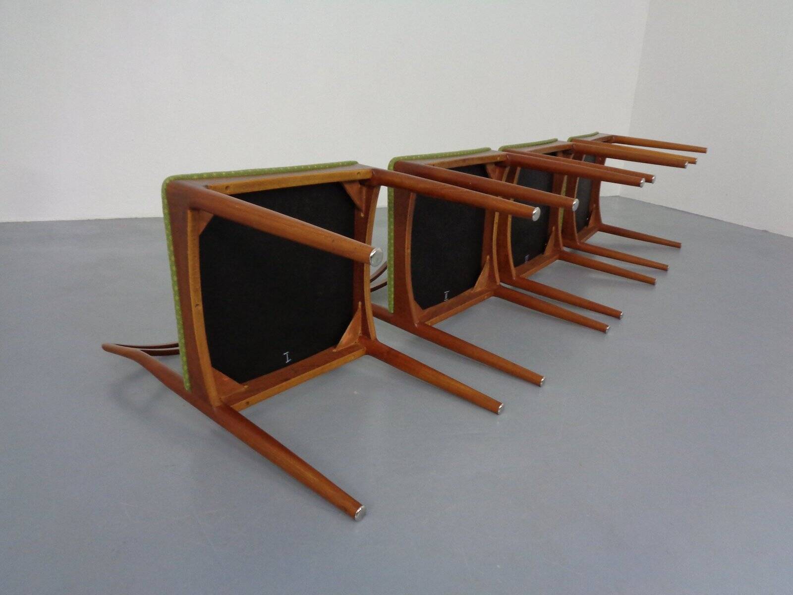 Model 94 Teak Dining Chairs by Johannes Andersen for Christian Linneberg, 1960s, Set of 4