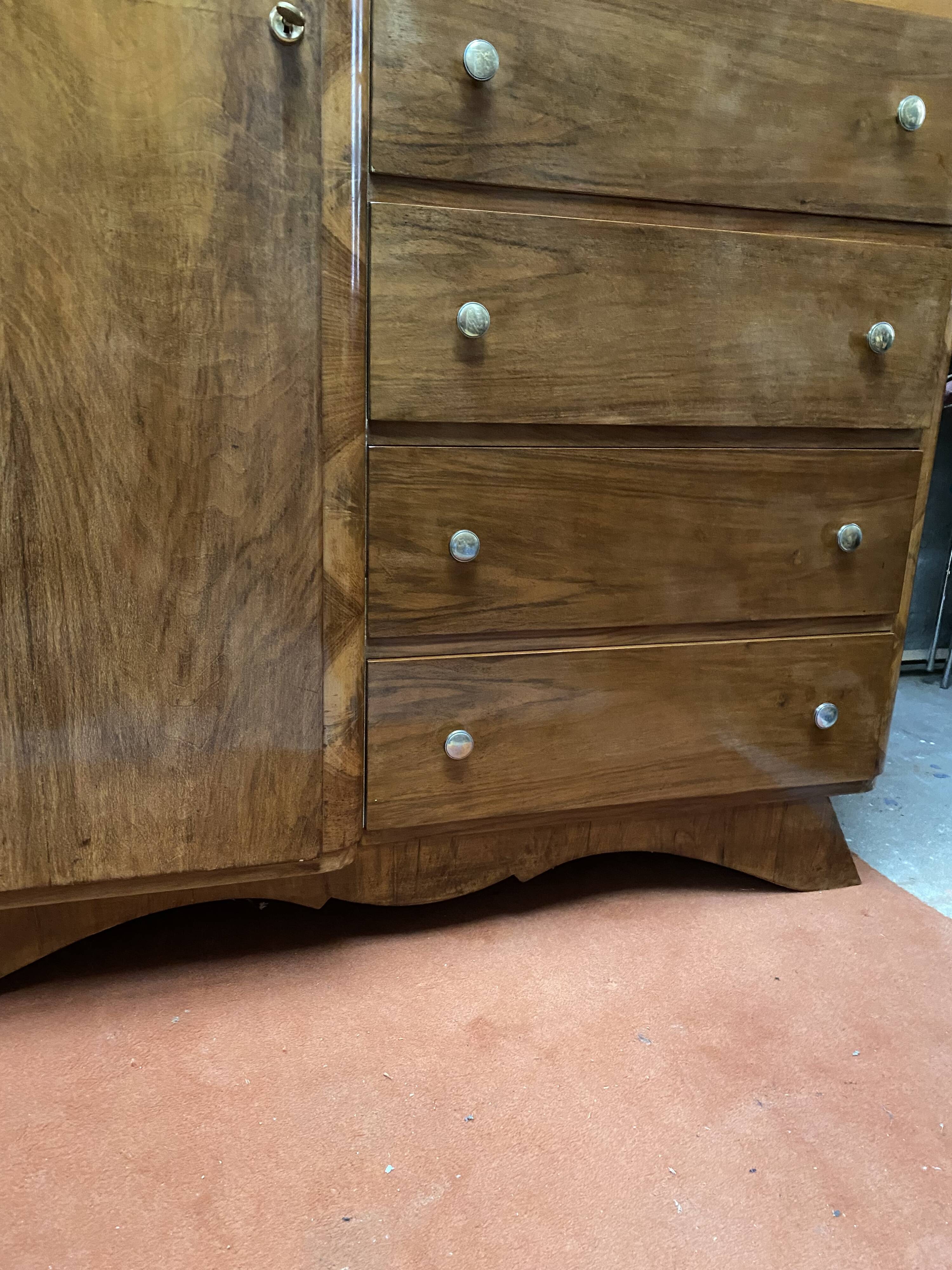 Vintage asymmetrical wardrobe