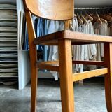 Bistro chair in light and black beech