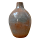 Glazed earth vase signed