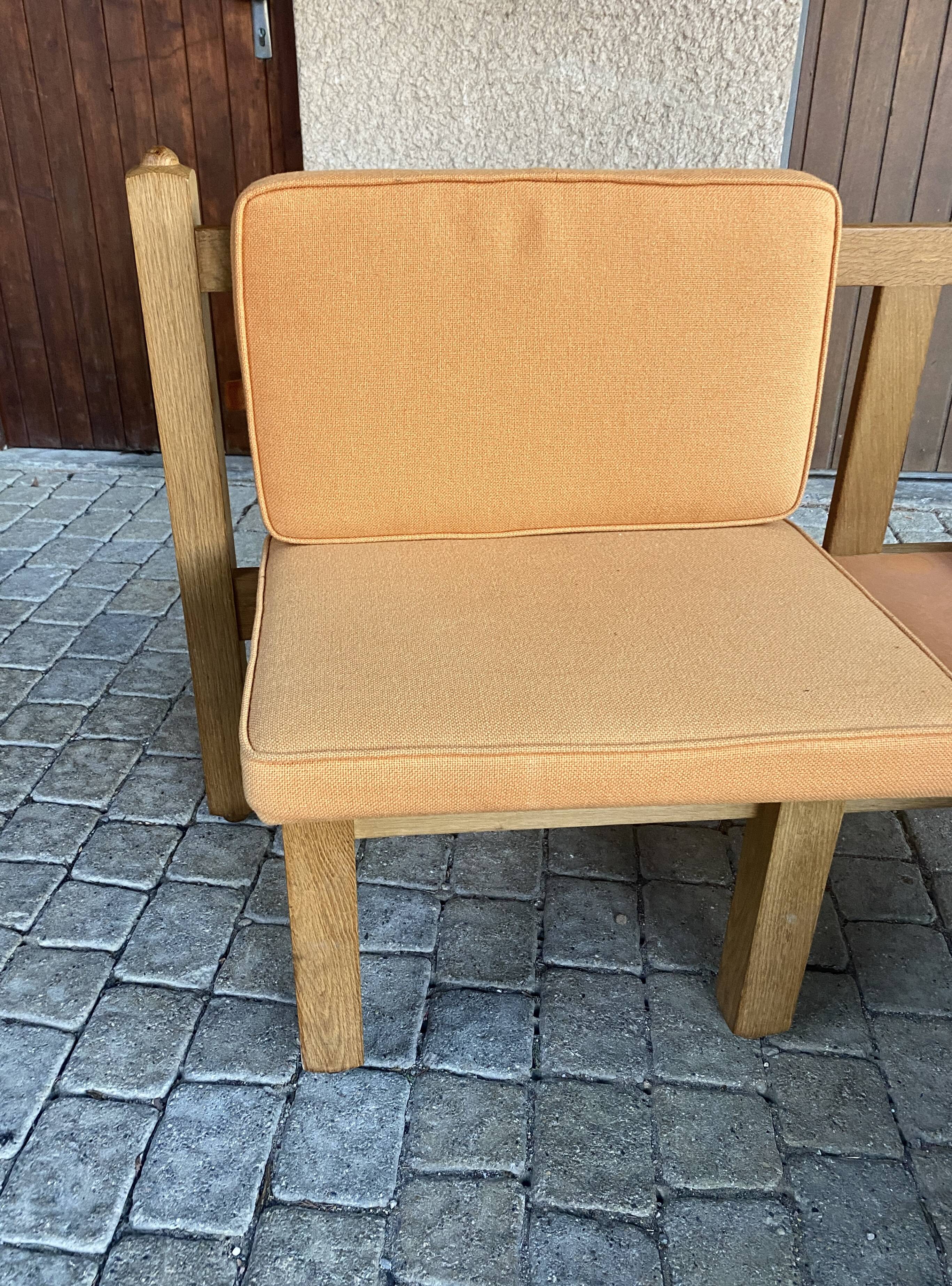 Corner bench and incorporated floor lamp guillerme et chambron