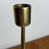 Pair of designer bronze candlesticks