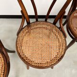 4 bentwood bistro chairs, circa 1910