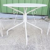 Wrought iron garden furniture