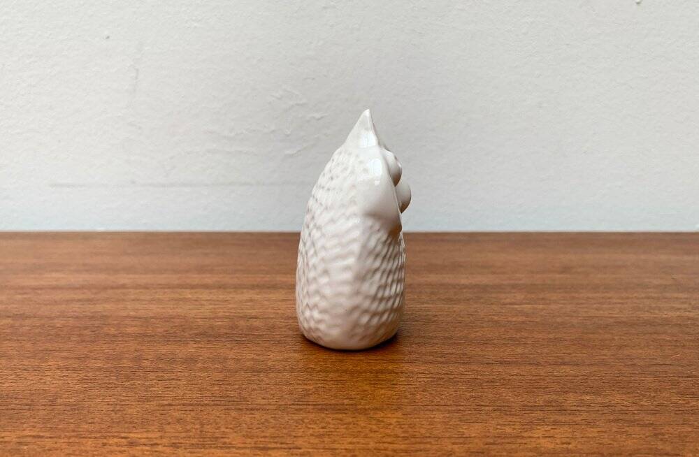 Danish mid-century ceramic owl sculpture by Søholm, 1960s.