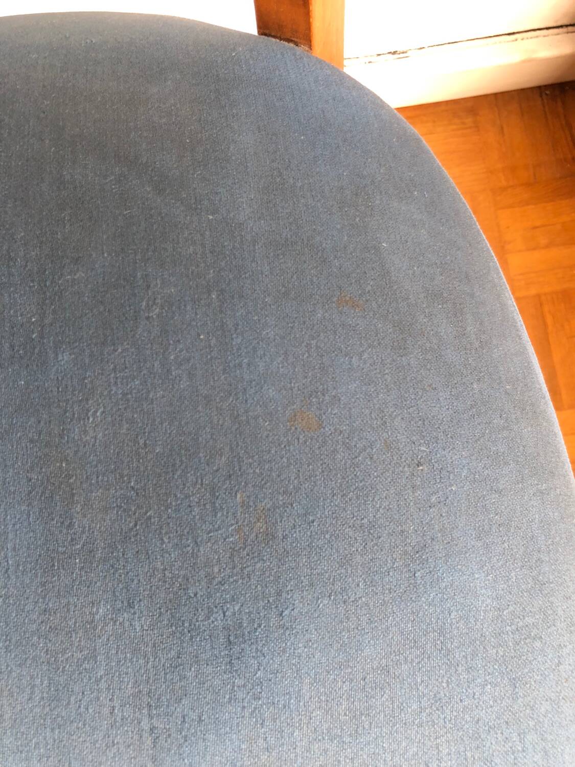 Pair of vintage blue chairs 1950