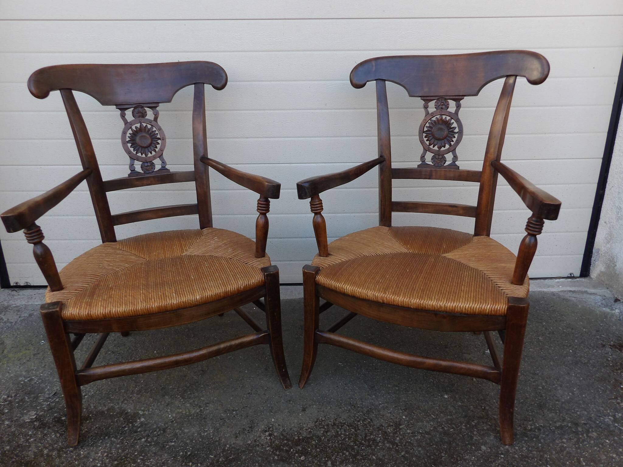 Paire de fauteuils Provençaux