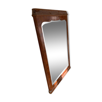 Miroir Art déco en placage de bois