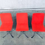 Mid-Century Dutch Steel Dining Chairs from Brabantia, 1970s, Set of 3