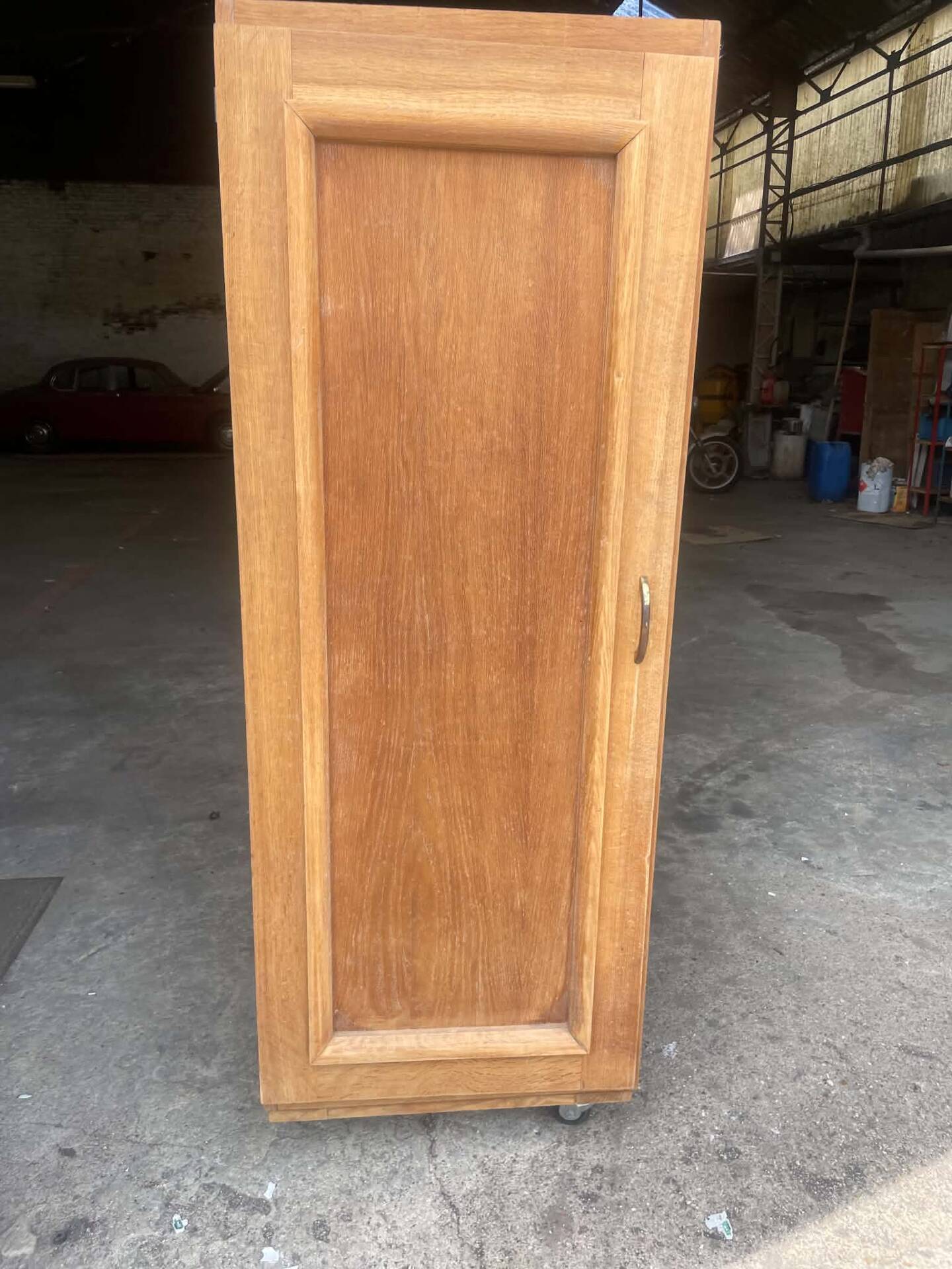 Art Deco wardrobe on wheels