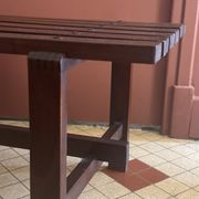 Banc en teck Ezio Longhi