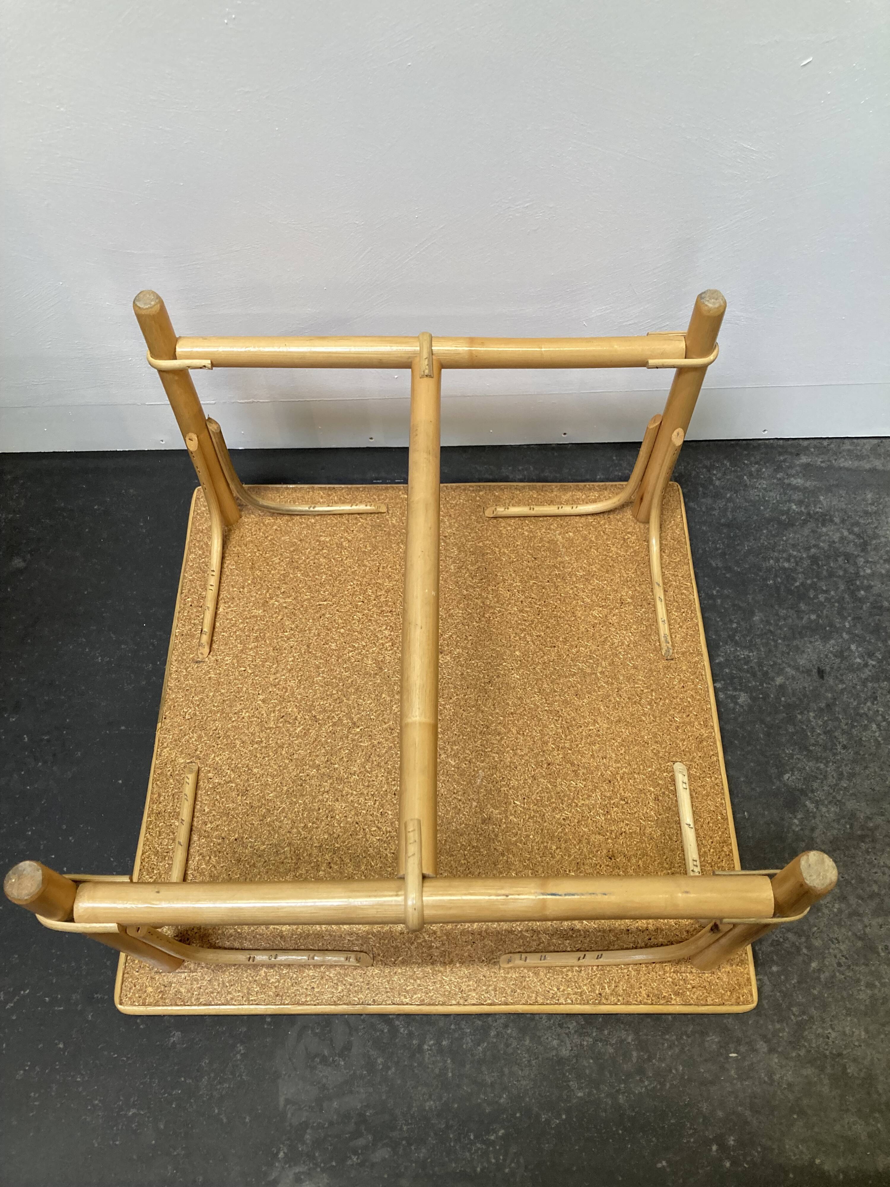 Vintage rattan coffee table