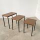 Tables gigogne teck moderniste années 50