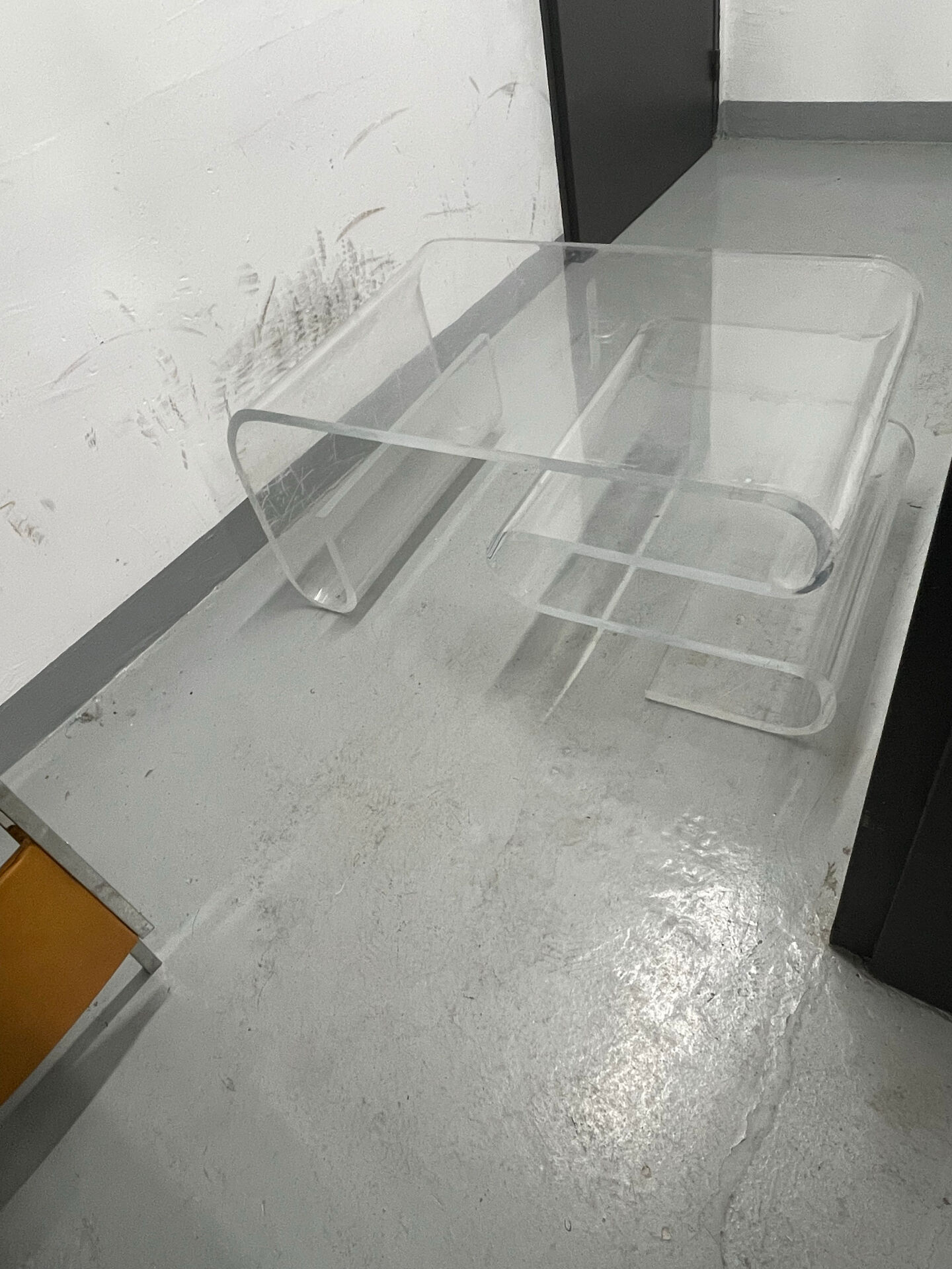 Vintage plexiglass coffee table