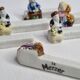 Six Le Merzer porcelain knife holders, 6 cm