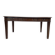 Bureau plat de style anglais en acajou et cuir signé "MAPLE"