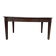 Bureau plat de style anglais en acajou et cuir signé "MAPLE"