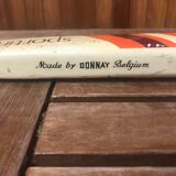 Old la hutte tennis racket wood + cross & protective cover