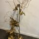 Floor lamp "flowers" in gilded brass