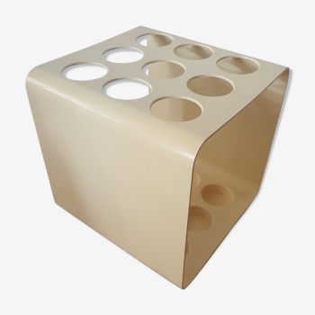 Porte-parapluies vintage Elisa Artemide Milano designer Emma Gismondi Schweinberger beige cube