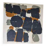 Lithographic poster after Roaul Ubac, 1966, signed, 60 x 60 cm