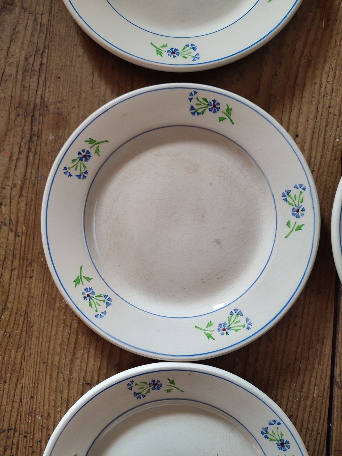 Cornflower dessert plates