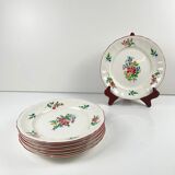 Set of 6 dessert plates KG Lunéville – Réverbère model