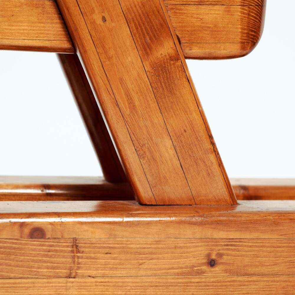 Midcentury rocking horse in oak, The Netherlands, 1950s