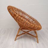 Vintage rattan armchair 1960