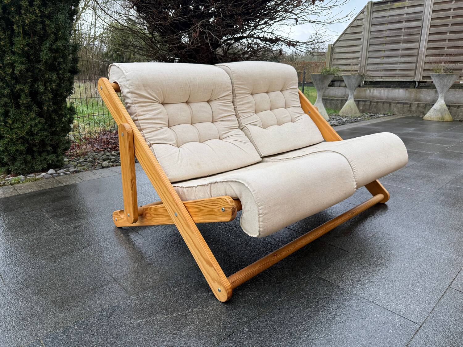 2-seater sofa 'kon tiki' & gillis lund ikea 1980