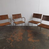 Set of 4 chairs by Tito Agnoli