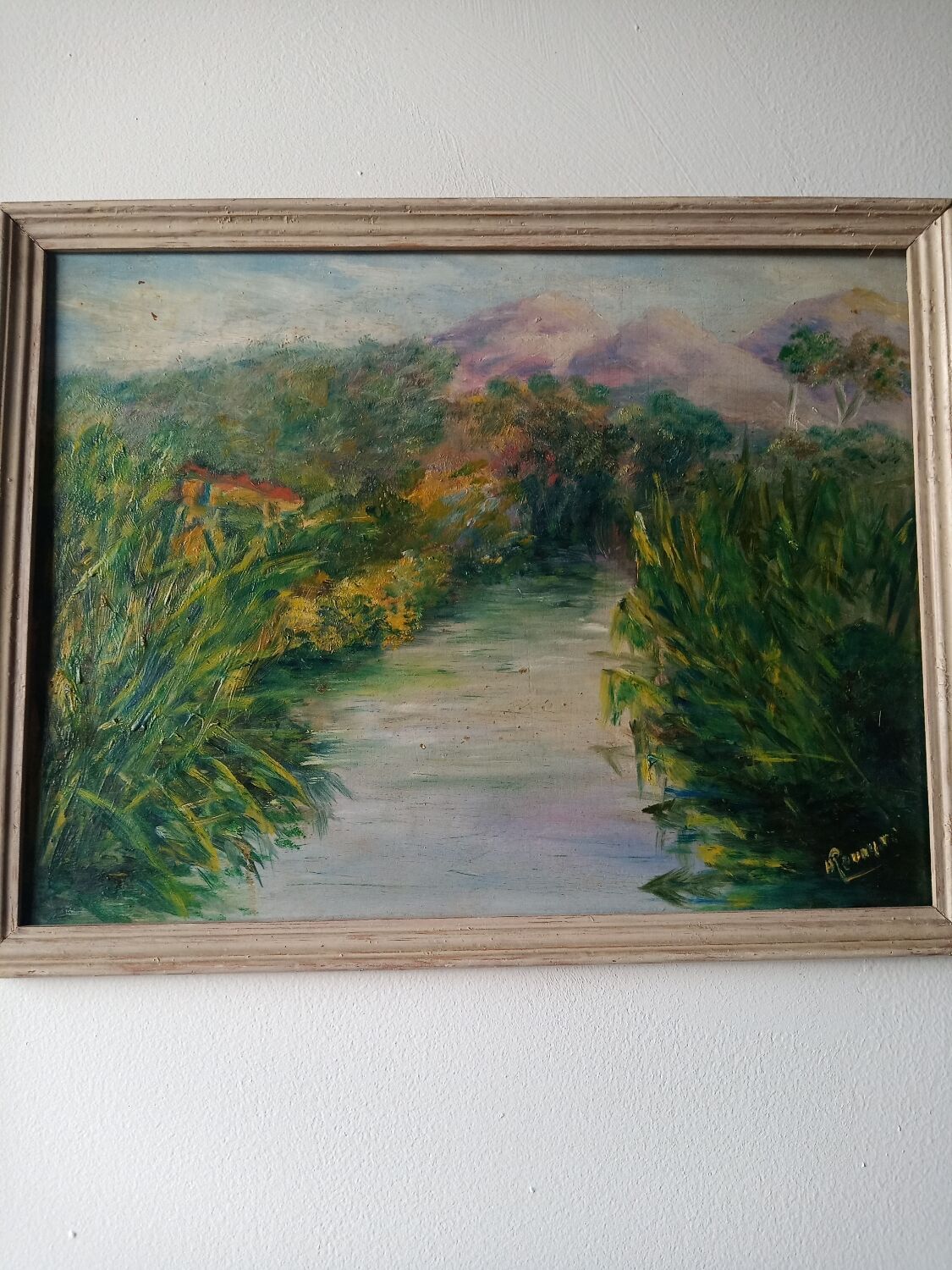 Signed nature painting