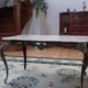 Bronze coffee table and marble tray