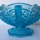 Blue glass fruit cup