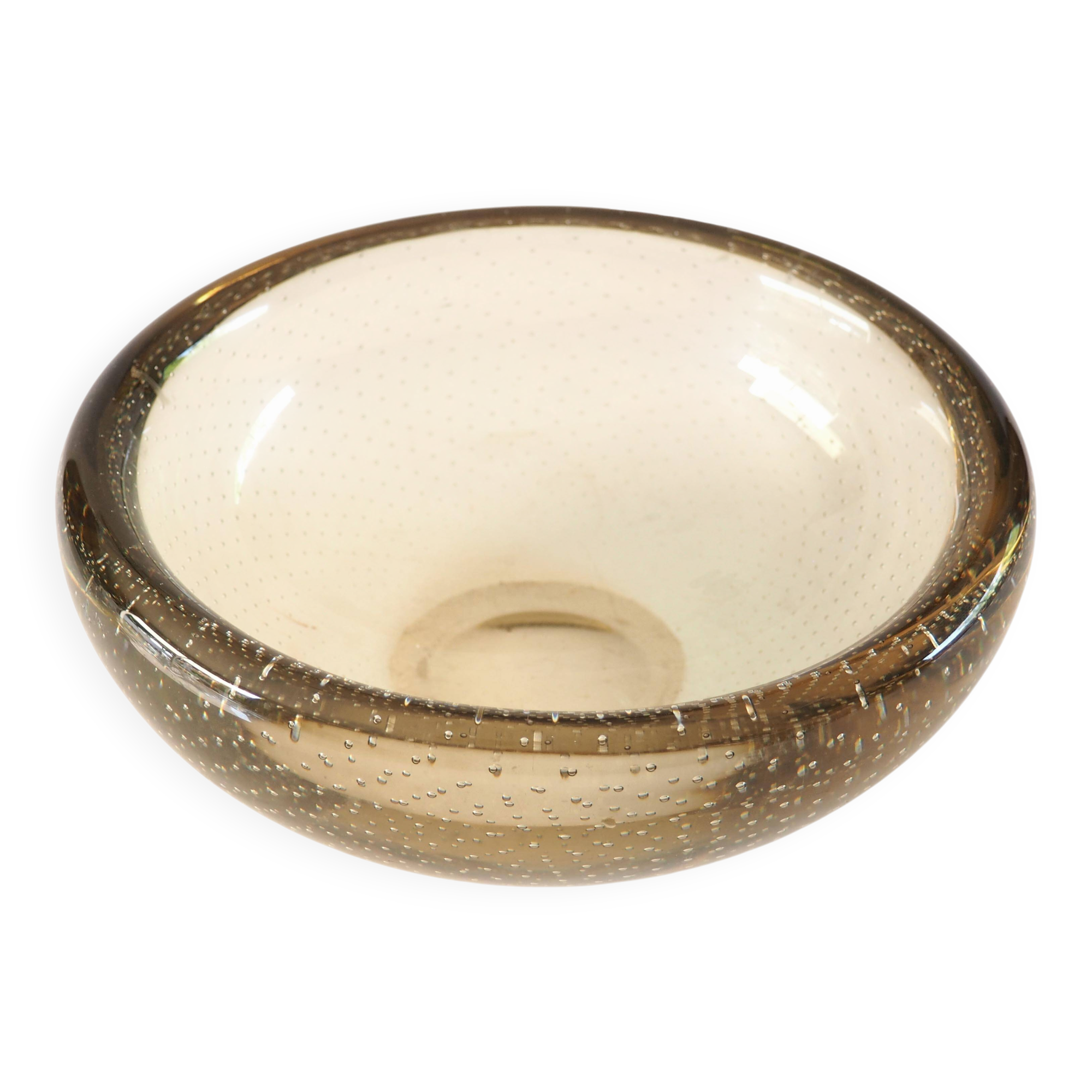 Seguso bullicante crystal salad bowl